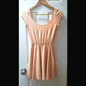 Peach skater dress